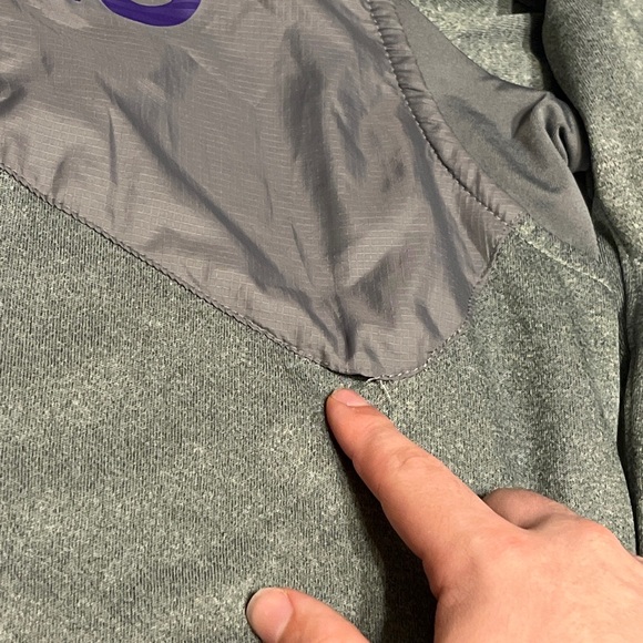 Nike Mens Sz Large "KD" Kevin Durant Gray Purple Dri-Fit Full-Zip Jacket - Picture 9 of 10